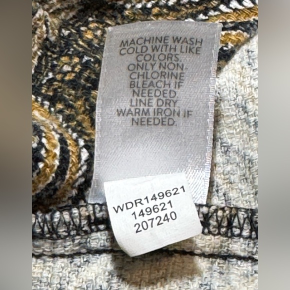 J Jill Shift Dress Sleeveless Black Gold Brown Cotton Blend Women’s size Small - Picture 7 of 9